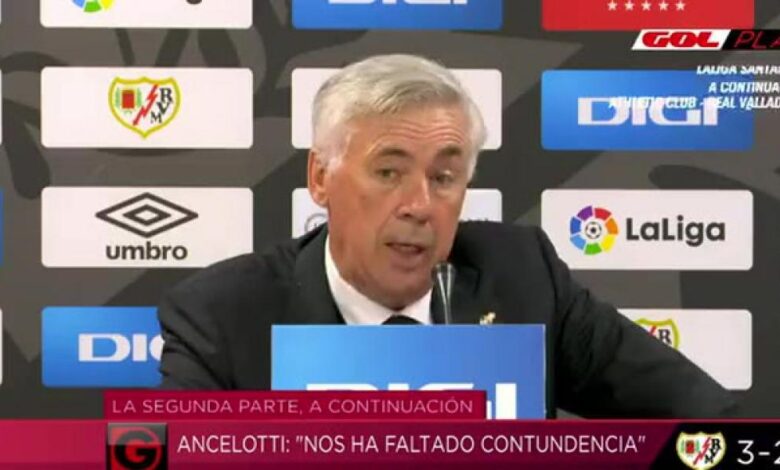 Ancelotti: "A lo mejor el entrenador ha fallado"