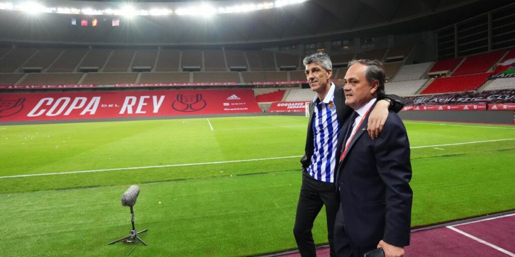 Aperribay da por casi cerrada la renovación de Imanol y negocian con Marín