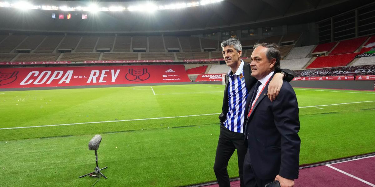 Aperribay da por casi cerrada la renovación de Imanol y negocian con Marín