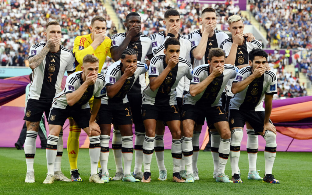 Así fue la protesta de Alemania en el Mundial de Qatar 2022
