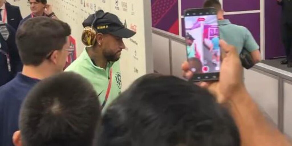 Así quedó el tobillo de Neymar