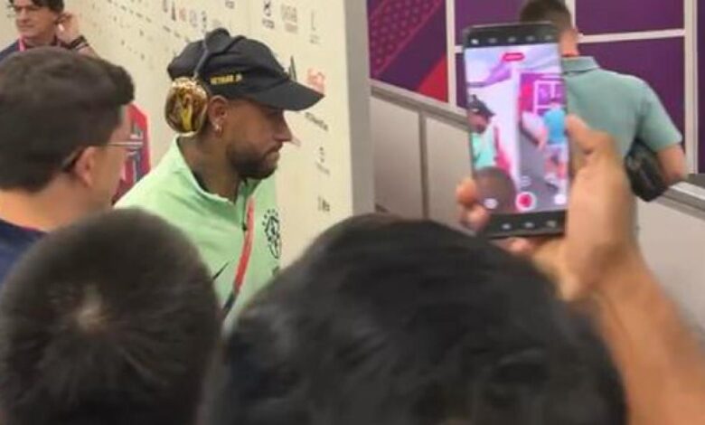Así quedó el tobillo de Neymar
