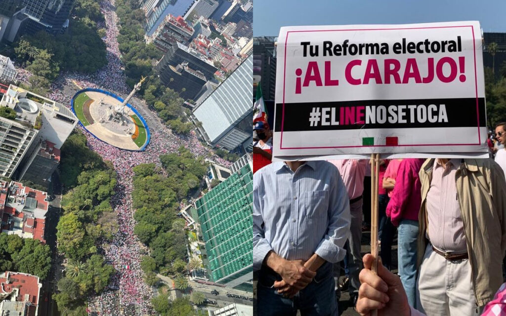 Así se vivió la marcha Yo Defiendo al INE en la CDMX | fotos y video