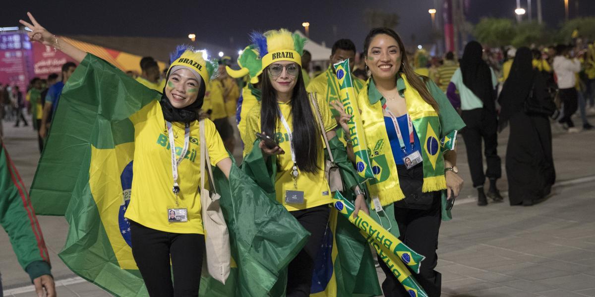 Así viven los aficionados brasileños la previa del partido ante Serbia