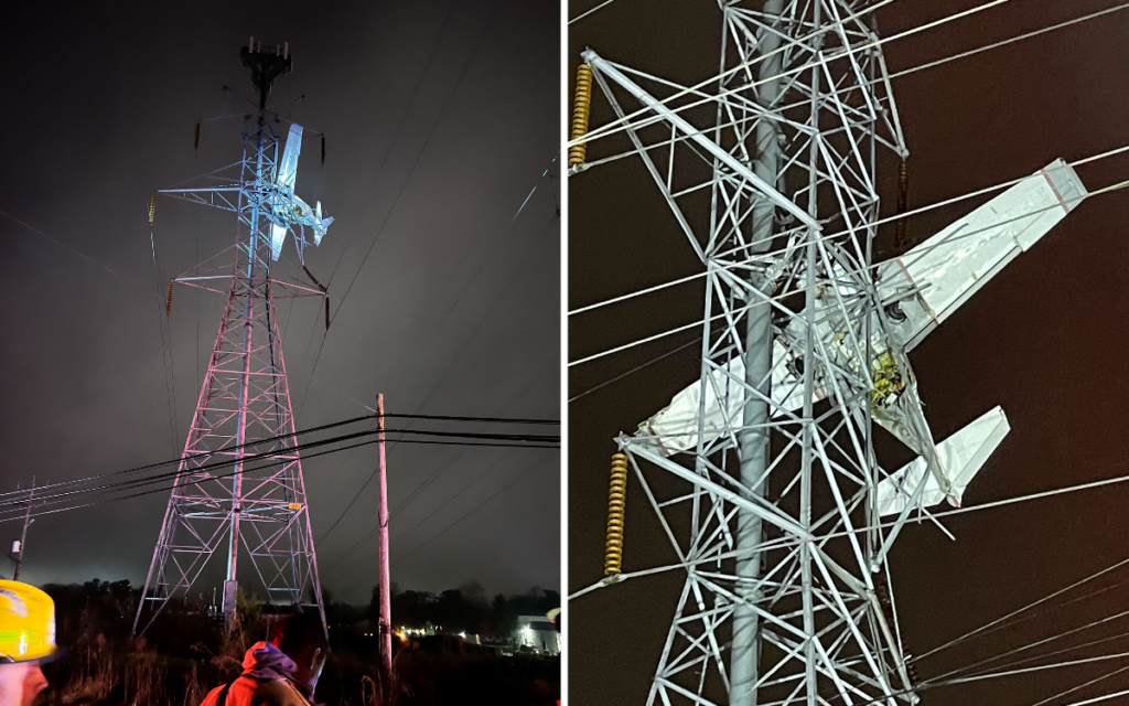 Avioneta choca contra torre eléctrica y deja sin luz a 85 mil