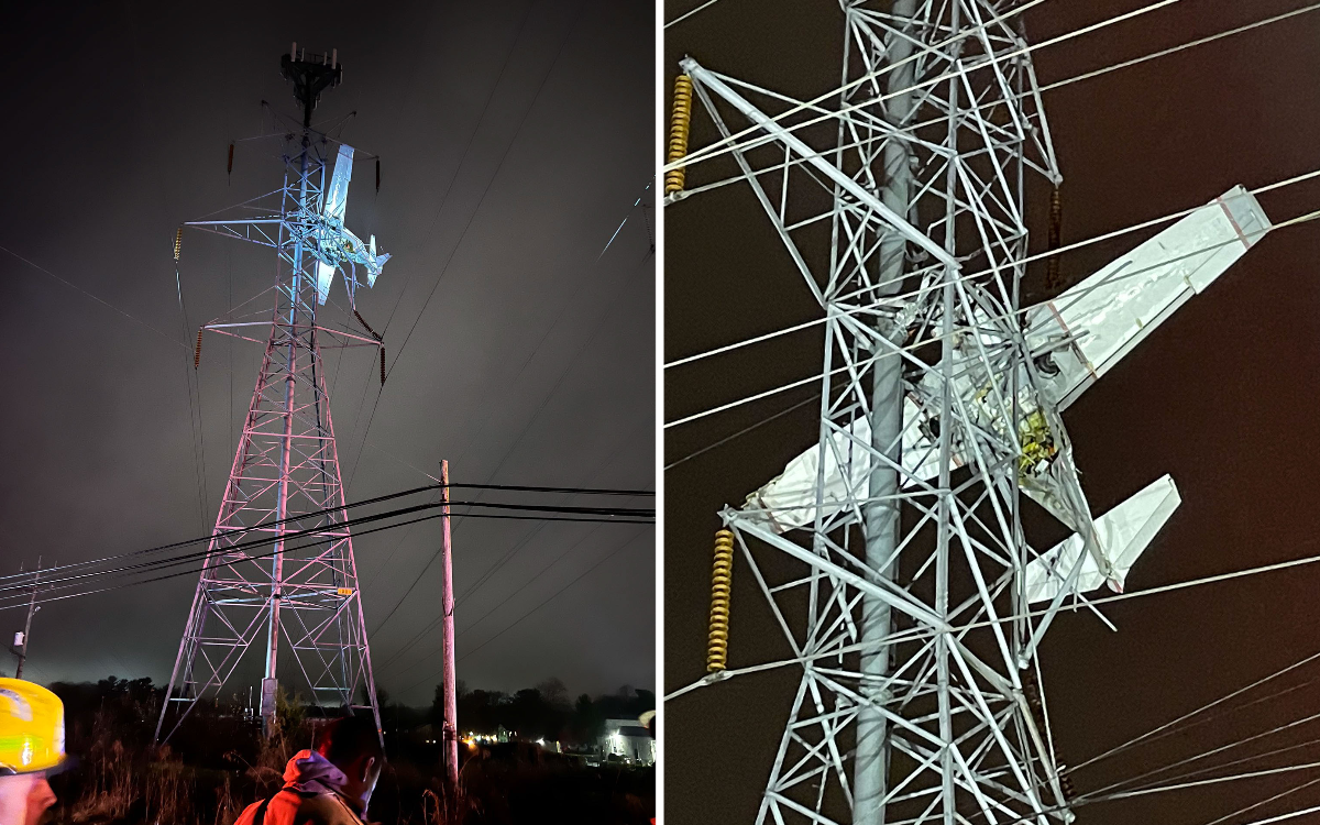 Avioneta choca contra torre eléctrica y deja sin luz a 85 mil