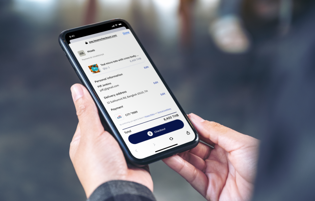 Beam de Tailandia simplifica el pago para el comercio social