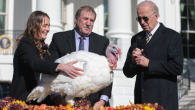 Biden indulta a los pavos ‘Chocolate’ y ‘Pepita’ en vísperas del día de Acción de Gracias