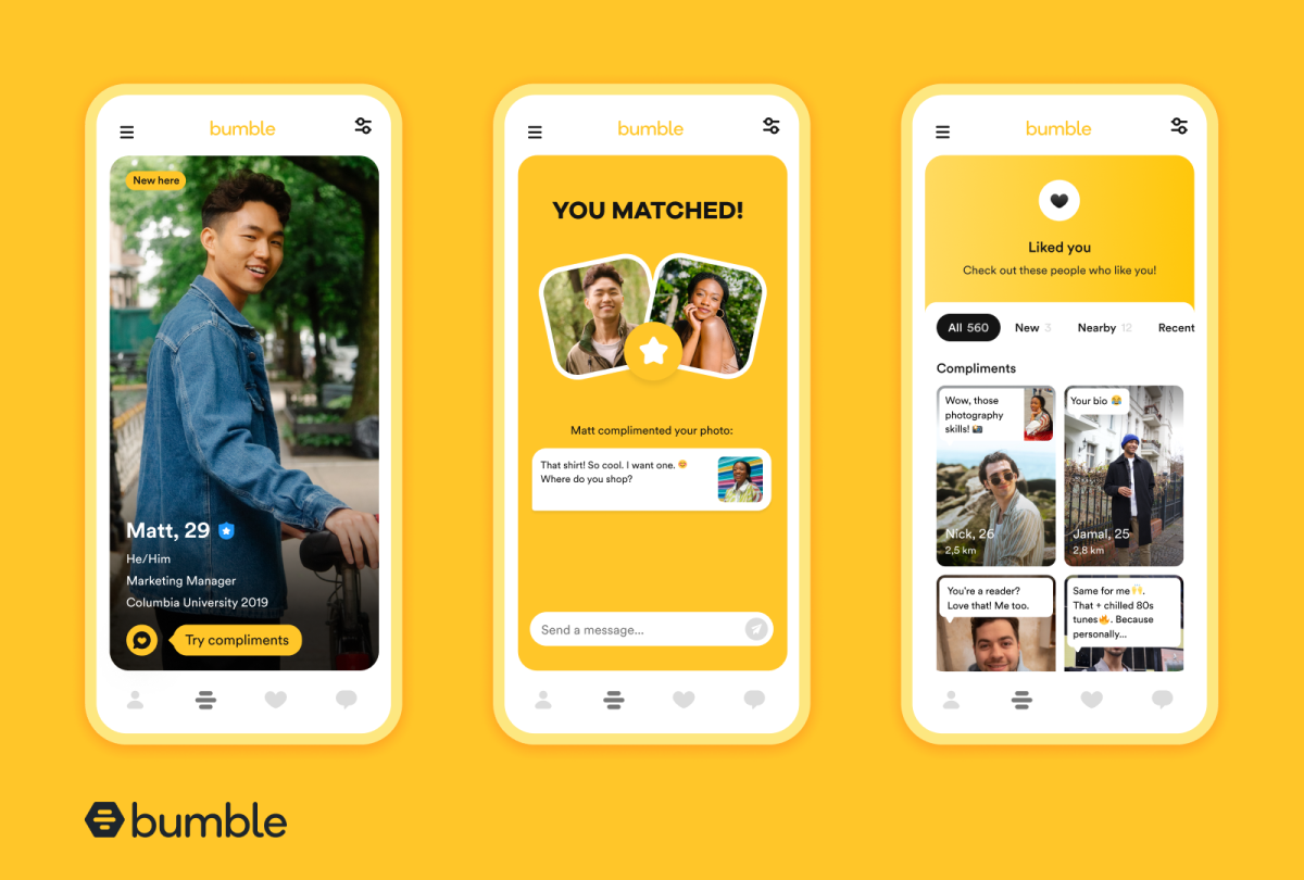 Bumble lanza una nueva función de mensaje antes del partido ‘Felicitaciones’