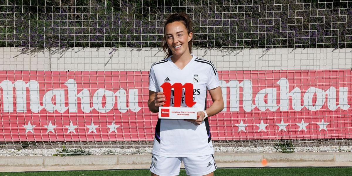 Caroline Weir, ilusionada ante su primer Clásico