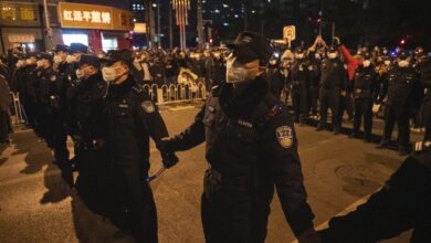 China responde a las protestas con un fuerte despliegue de seguridad en Pekín y Shanghái