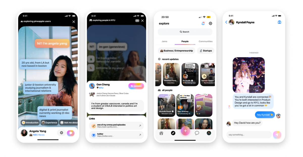 Conozca Pineapple, la plataforma que tiene como objetivo remodelar las redes profesionales para Gen Z