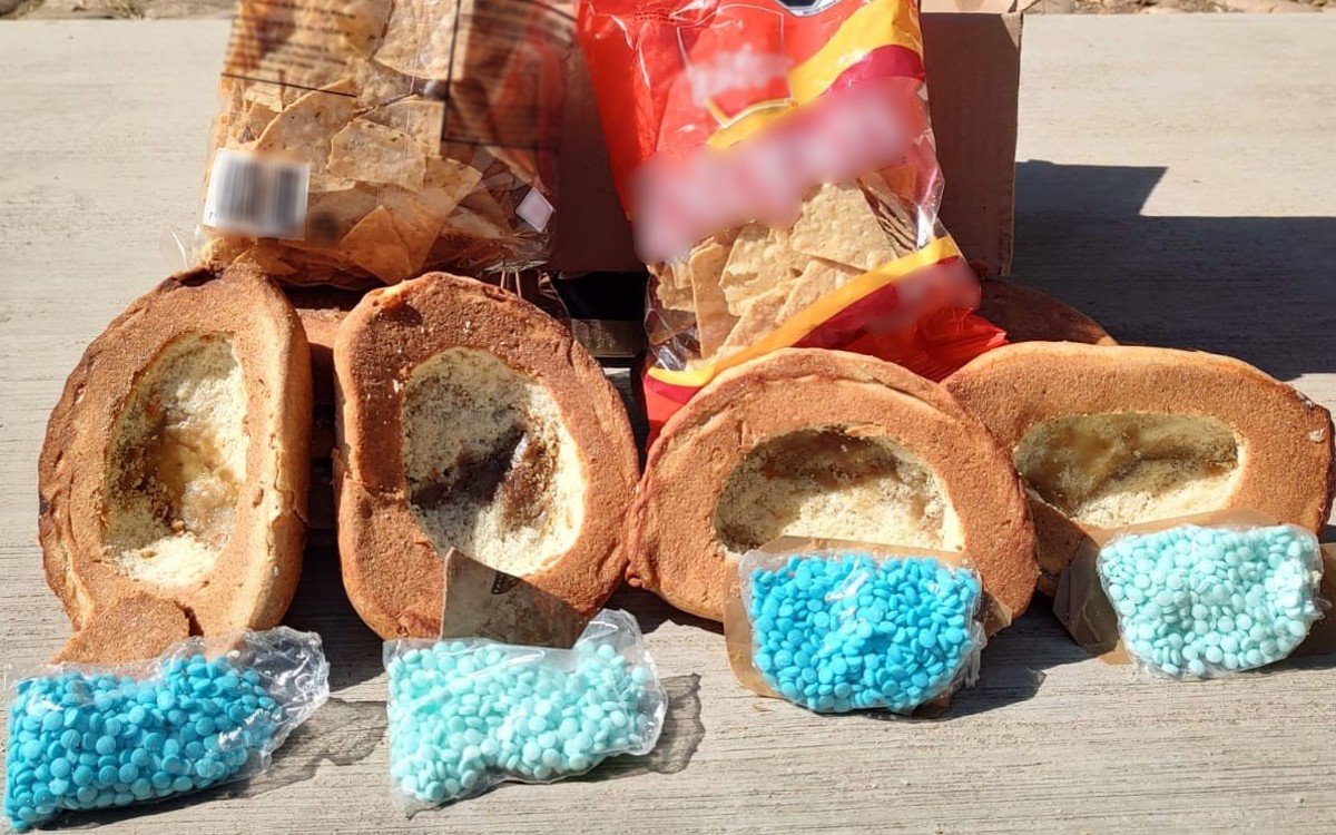 Decomisa Guardia Nacional pan artesanal relleno con pastillas fentanilo