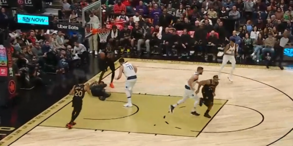 Doncic, un caballero: le 'humillan' con un tapón y hace esto