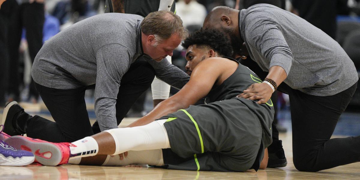 Duro revés para los Timberwolves: mes y medio de baja para Karl-Anthony Towns