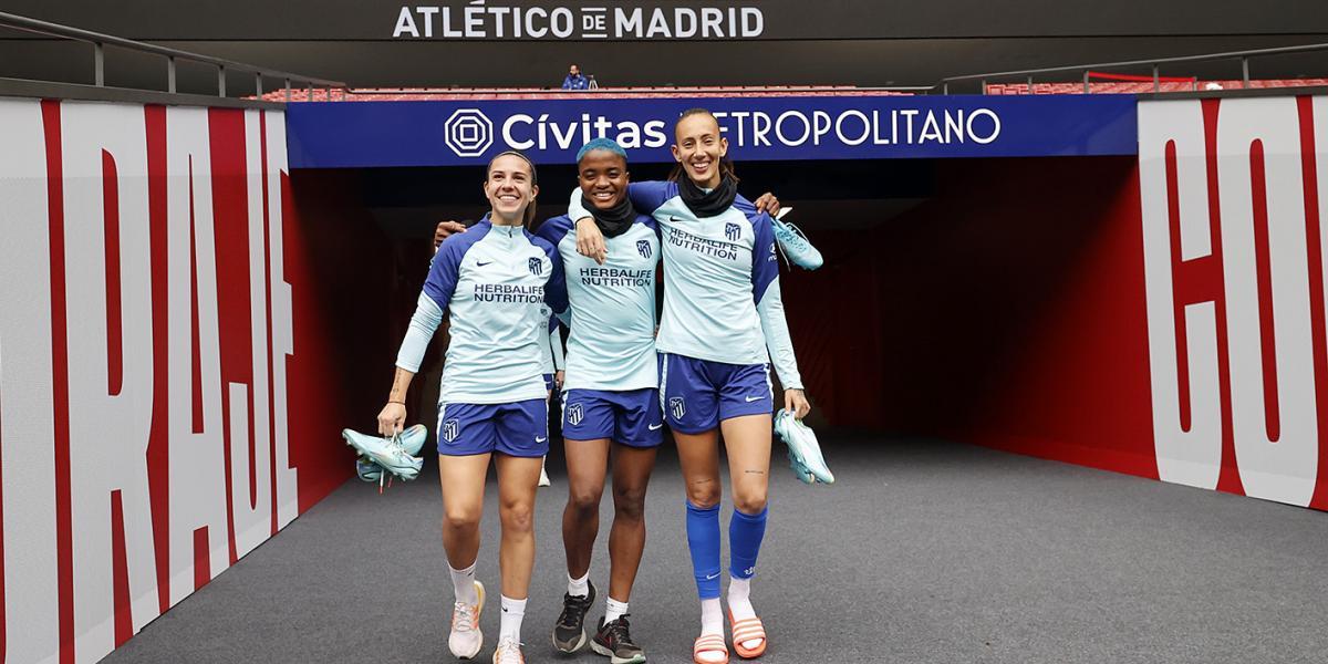 El Atlético se acostumbra al Metropolitano para recibir al Barça