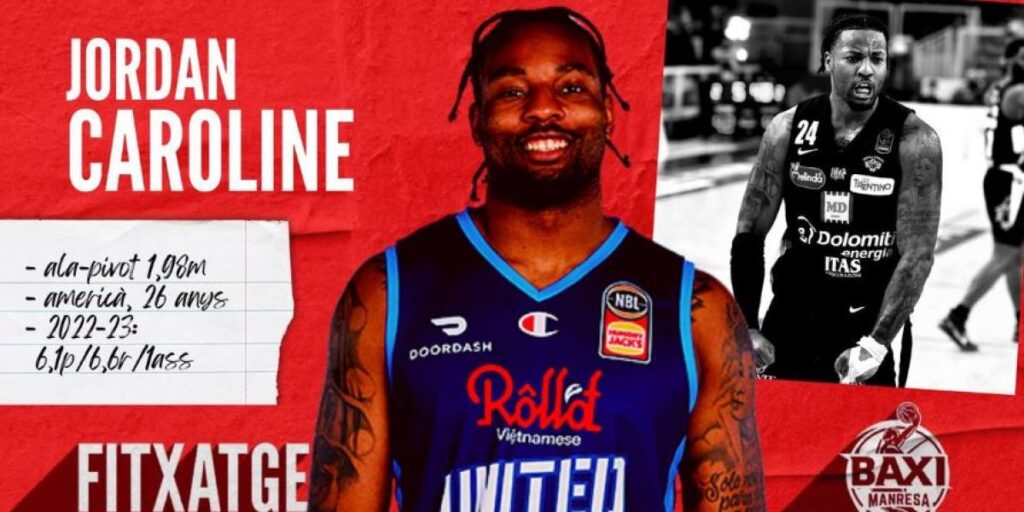 El Baxi Manresa ficha al ala-pívot Jordan Caroline