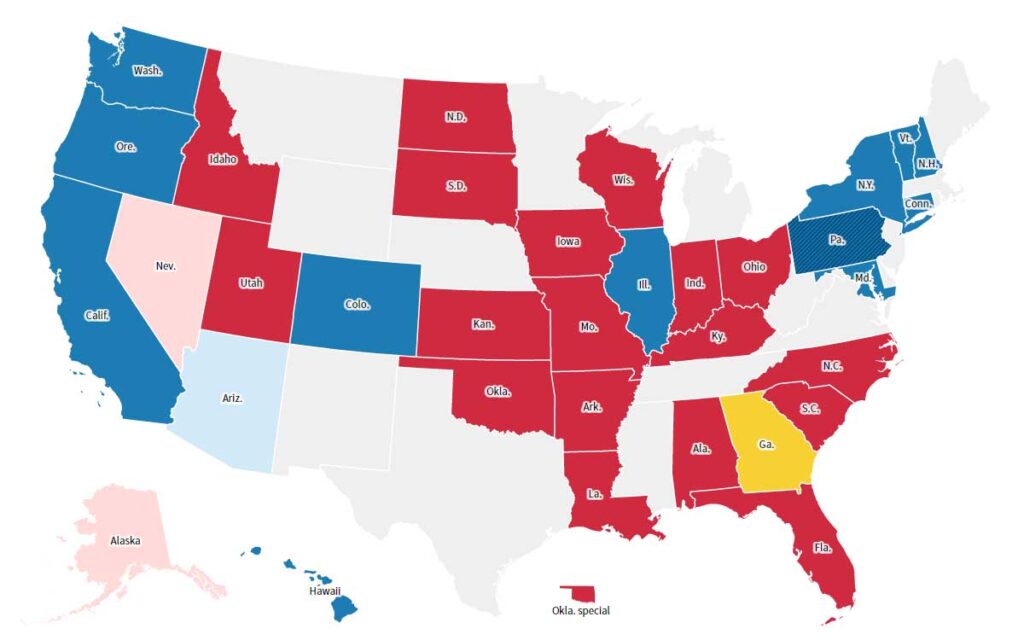 Elecciones EU: Los republicanos se acercan a la mayoría en la Cámara de Representantes, con el Senado por decidir