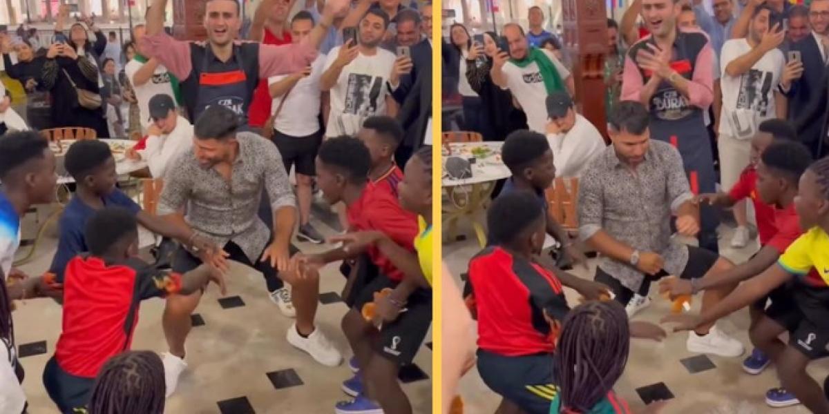 En medio de la polémica con Canelo Álvarez, Agüero se marca un baile africano