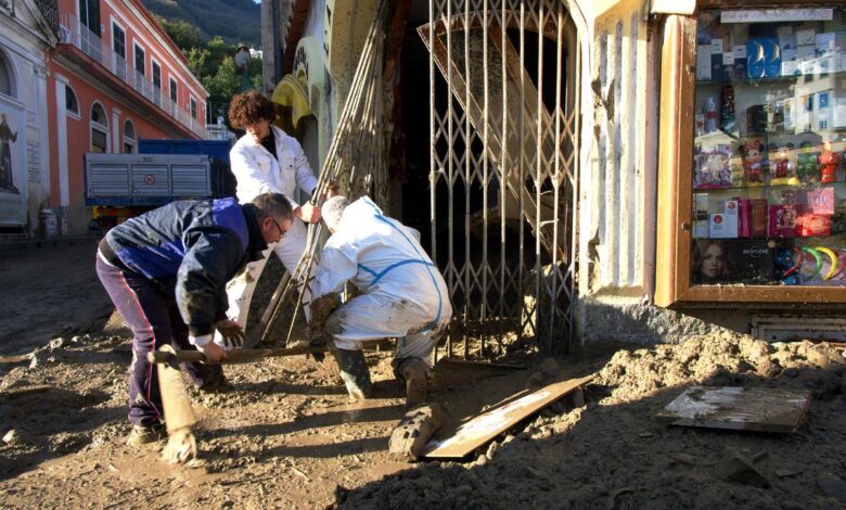 Encuentran el cadáver de una niña desaparecida en el corrimiento de tierra en la isla italiana de Ischia