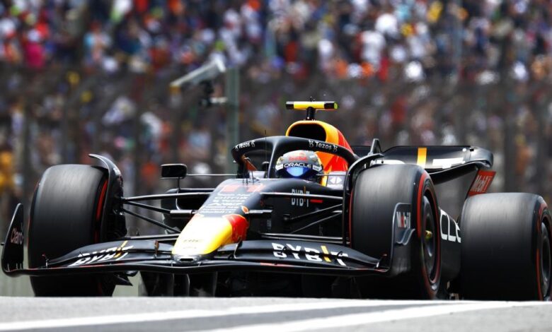 F1 GP Brasil: Pérez lidera antes de la clasificación, Sainz es 4º