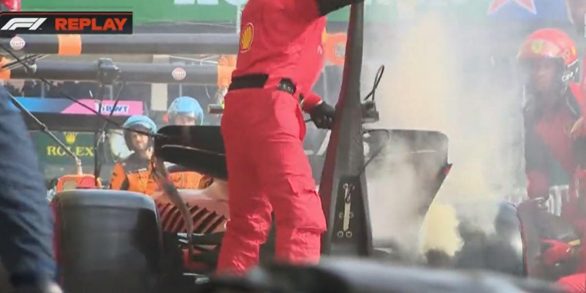 F1 GP Brasil: Un protector de visera perjudica a Sainz