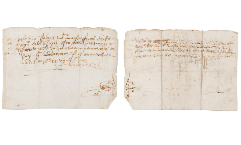 FBI recupera en subasta manuscrito de Hernán Cortés robado en México