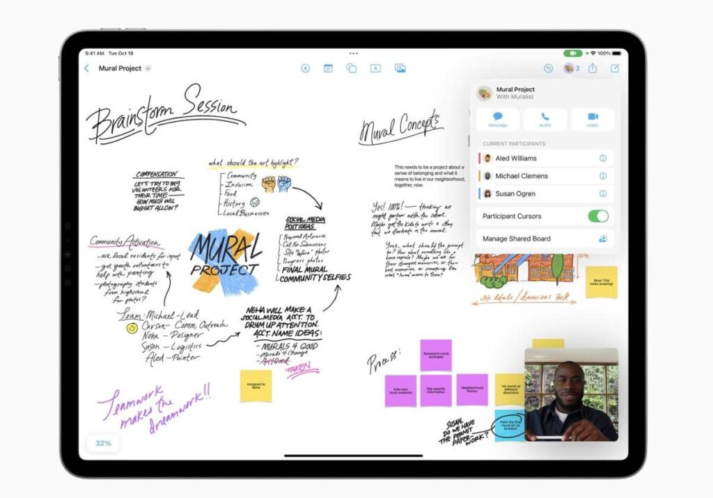 Freeform de Apple pretende ser una pizarra colaborativa para todos