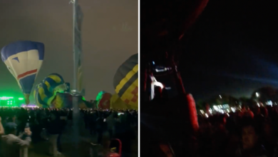 Fuerte viento arrastra globos aerostáticos en Festival de León y deja 12 heridos | Videos