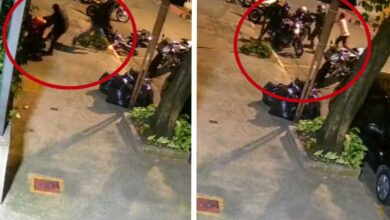 Intentan asaltar a unos motociclistas y llegan sus amigos a defenderlos | Imágenes fuertes