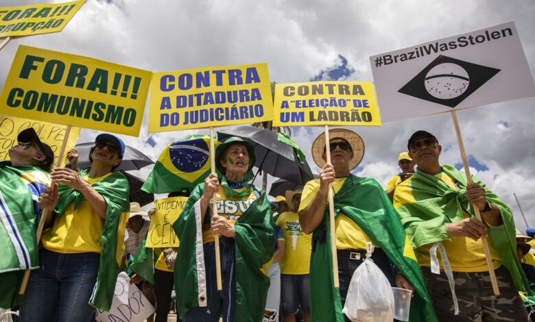 La extrema derecha brasileña vuelve a las calles para pedir un golpe militar en medio del silencio de Bolsonaro