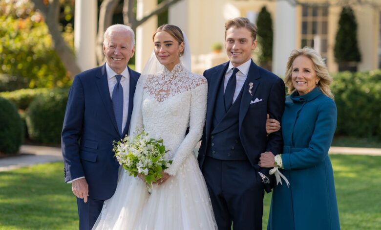 La nieta de Biden se casa en la Casa Blanca