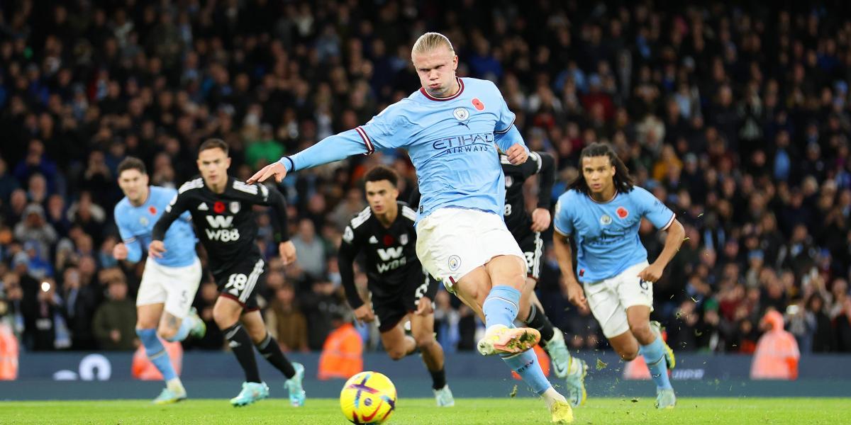 Lo que Haaland confiesa sobre su gol de penalti contra el Fulham