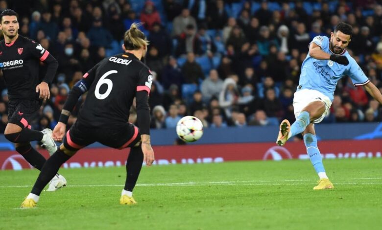 Manchester City-Sevilla, en imágenes