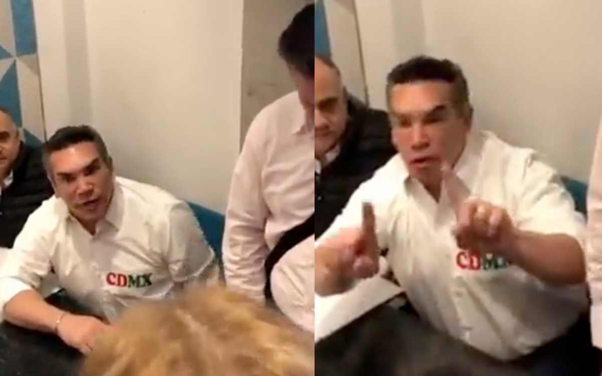 Manifestantes acorralaron a 'Alito' Moreno y lo cuestionaron tras la marcha a favor del INE | Video