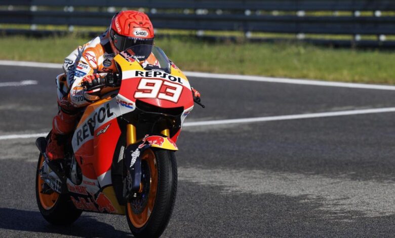 Marc Márquez rueda en el Jarama con un nuevo biocombustible Repsol