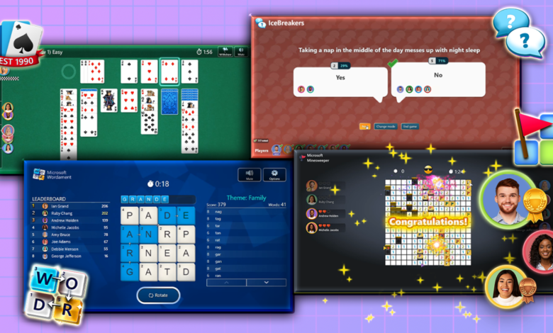 Microsoft Teams ahora te permite desafiar a tus colegas a un juego de Buscaminas o Solitario