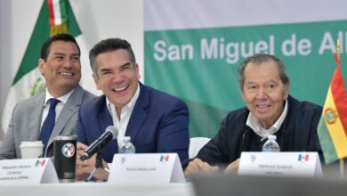 Muñoz Ledo acompañó a ‘Alito’ Moreno en evento político
