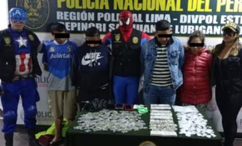 'Operación Marvel': Policías disfrazados de superhéroes capturan a banda criminal en Perú