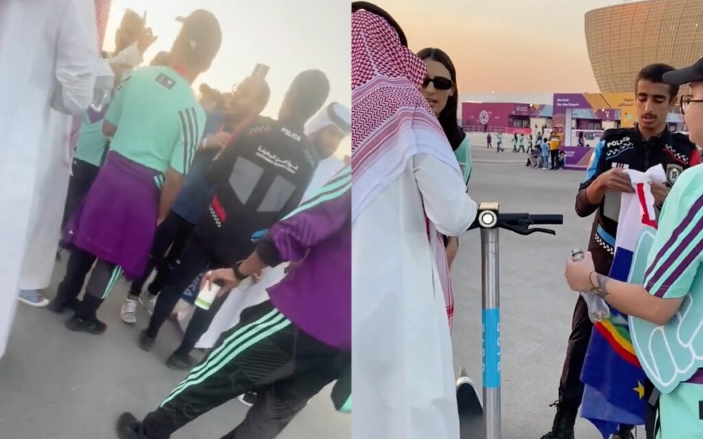 Periodista brasileño denuncia agresión de guardias en Qatar por bandera con 'arcoíris' | Videos