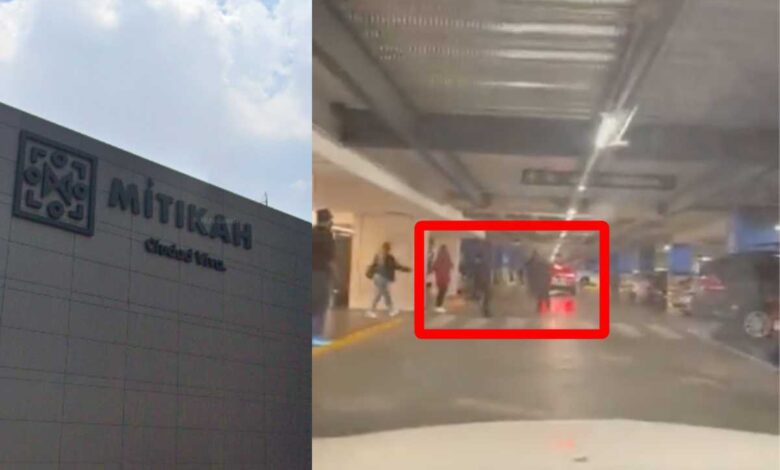 Policía persigue y balea a presunto asaltante en estacionamiento de Mítikah
