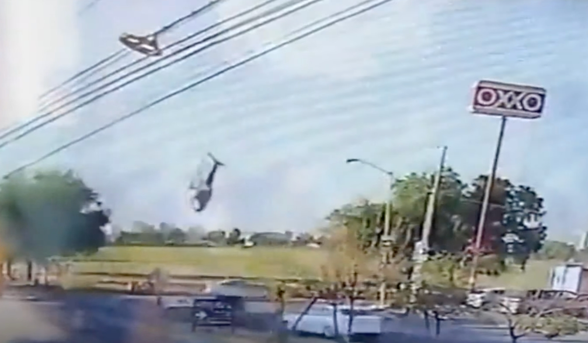 Previo a desplome de helicóptero, hubo balacera en poblado cercano en Aguascalientes: testigo