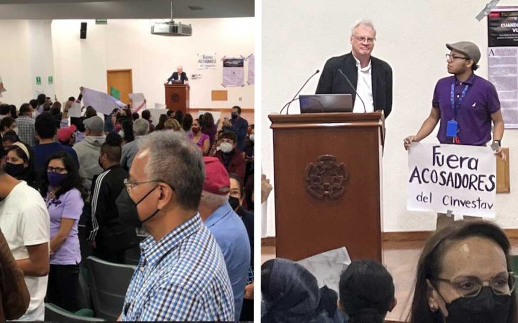 Protestan en Cinvestav contra candidatura de investigador denunciado por acoso