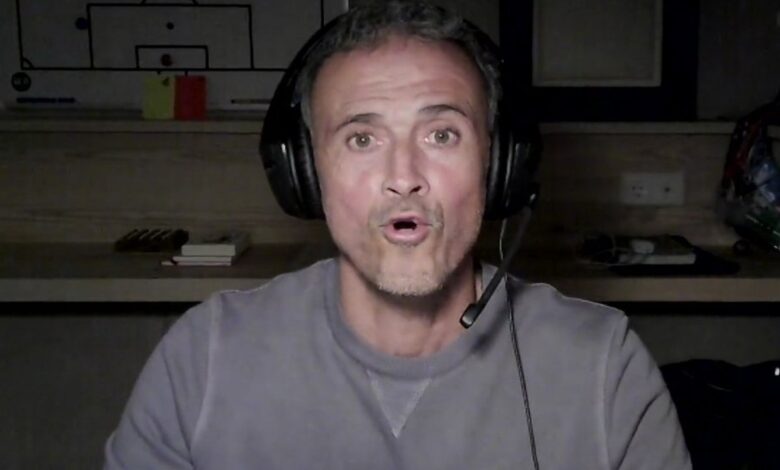 Qatar 2022: Luis Enrique, DT de España en el Mundial, se convierte en 'streamer' | Video