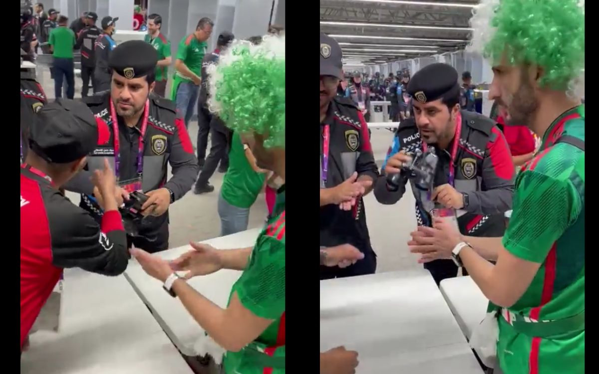 Qatar 2022: mexicano intentó meter alcohol a estadio en ‘binoculares’