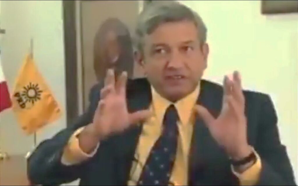 Resurge video de AMLO celebrando método de selección de consejeros del IFE