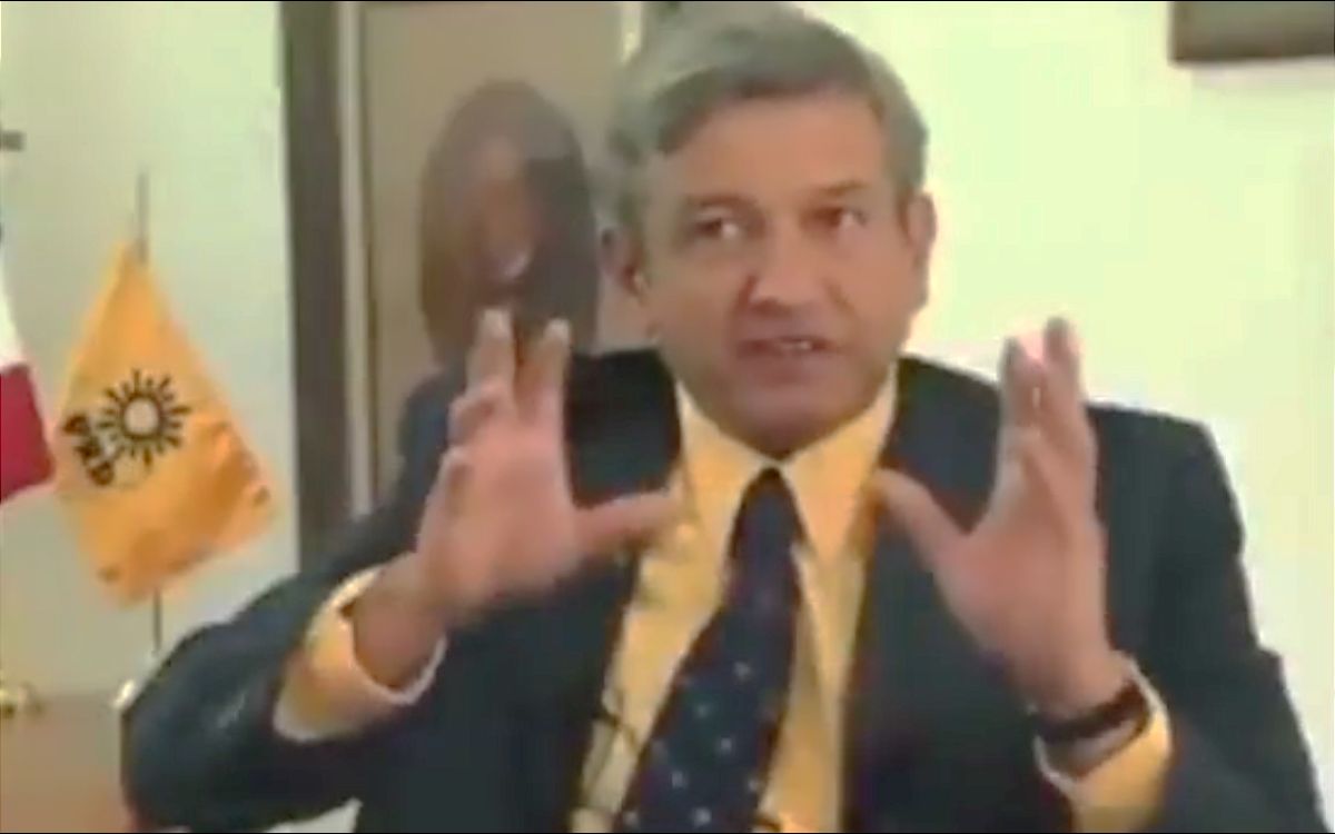 Resurge video de AMLO celebrando método de selección de consejeros del IFE