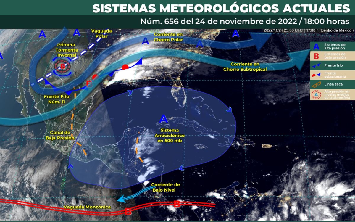 Se viene fin de semana frío con la primera tormenta invernal del año