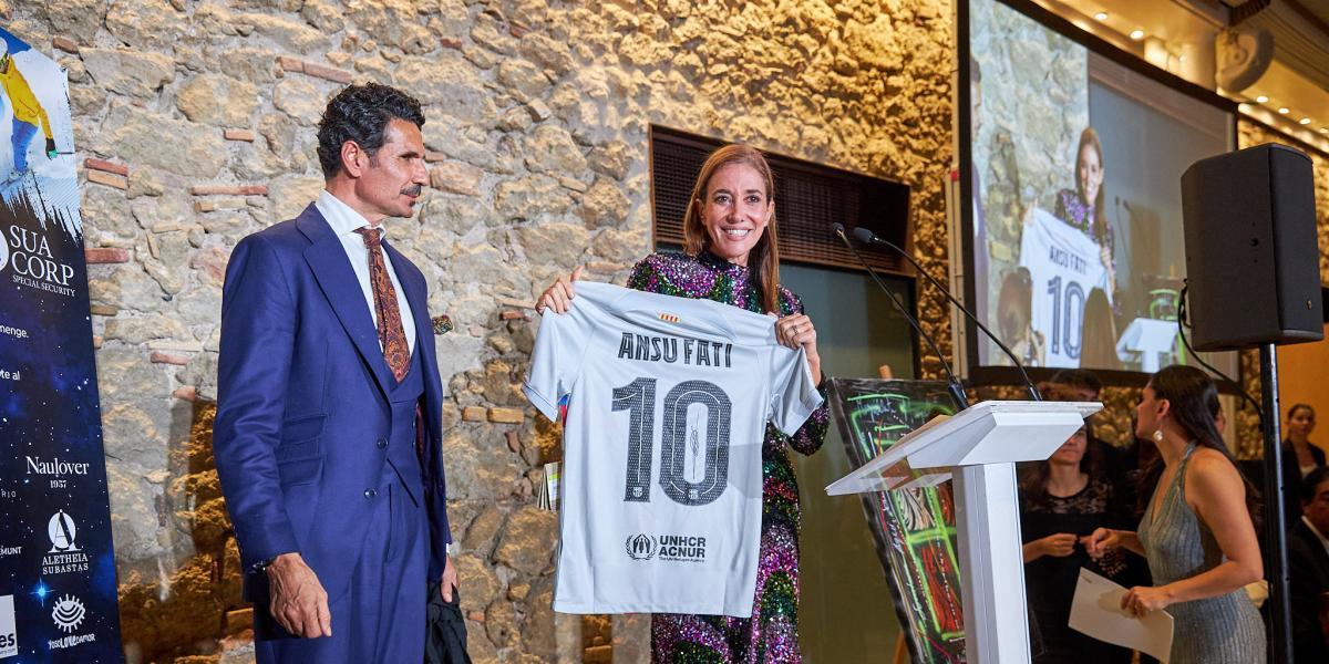 Subastan la camiseta de Ansu Fati para las mujeres de Guinea