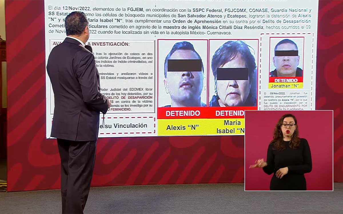 Tercer detenido en caso del feminicidio de Mónica Citlalli; Jonathan ‘N’ es procesado por encubrimiento